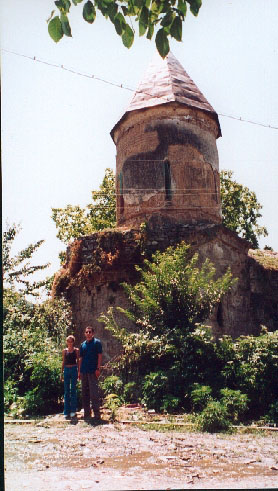 Ancient Albanian Church. Village of Kish, July 2000.